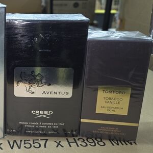 Creed Aventus Black with Silver Label 120ml & Tom Ford Tabacco Vanille 100ml New